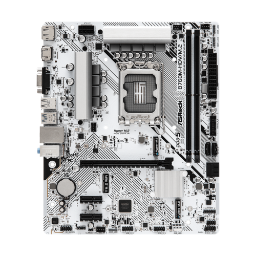 ASROCK B760M-HDV/M.2, LGA1700, B760, 2*DDR5, HDMI+DP+D-Sub, 4xSATA3 6.0 (RAID), M.2 Socket, USB 3.2, USB2.0, Type-C, mATX