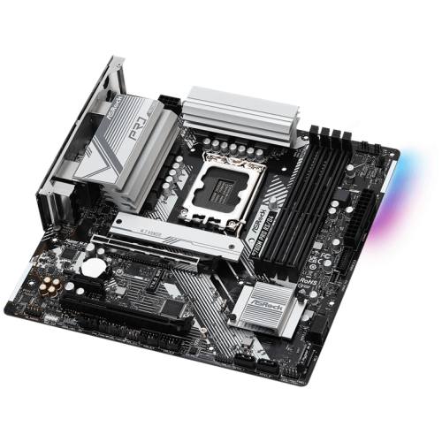 ASROCK B760M PRO RS/D4, LGA1700, B760, 4*DDR4, HDMI+DP, 4xSATA3 6.0 (RAID), M.2 Socket, 3xUSB 3.2, 2xUSB2.0, Type-C, mATX; 90-MXBKL0-A0UAYZ