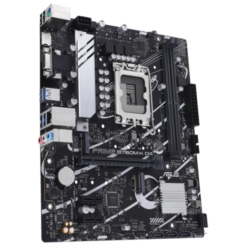 ASUS PRIME B760M-K D4, LGA1700, B760, 2*DDR4, HDMI+VGA, 4xSATA3 + RAID, M2, Audio, Gb LAN, USB 3.2, USB 2.0, mATX; 90MB1DS0-M0EAY0