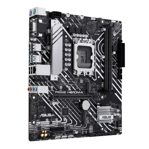 ASUS PRIME H610M-A-CSM, LGA1700, H610, 2*DDR5, VGA + DP + HDMI, 4 SATA 6, 2*M.2, USB 3.2, USB 2.0, mATX; 90MB1G20-M0EAYC