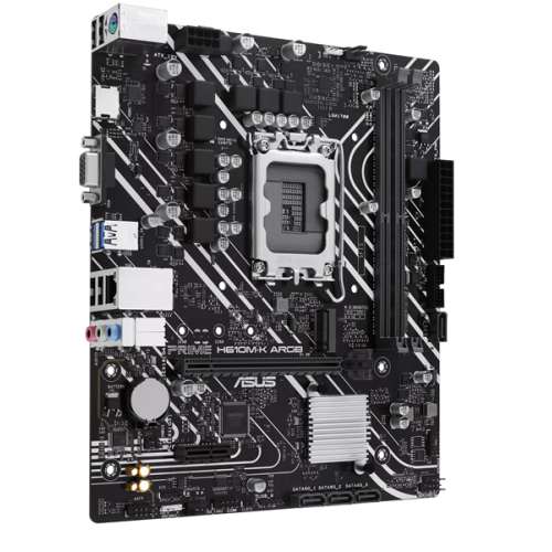ASUS PRIME H610M-K ARGB, LGA1700, H610, 2*DDR5, VGA + HDMI, 4 SATA 6, M.2, USB 3.2, USB 2.0, mATX ; 90MB1G90-M0EAY0