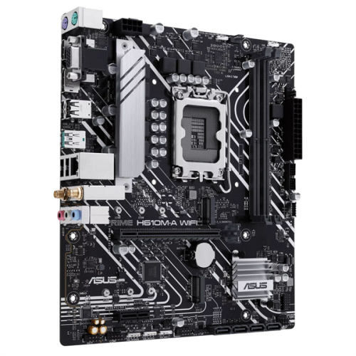 ASUS PRIME H610M-A WIFI, LGA1700, B610, 2*DDR5, HDMI+DP+VGA, SATA 6.0, M.2, USB 3.2*2, USB 2.0*2,  mATX; 90MB1G00-M0EAY0