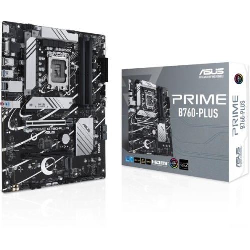 ASUS PRIME B760-PLUS, LGA1700, B760, 4*DDR5, HDMI+DP+VGA, 4xSATA3 + RAID, M2, Audio, Gb LAN, USB 3.2, USB 2.0, ATX; 90MB1EF0-M0EAY0