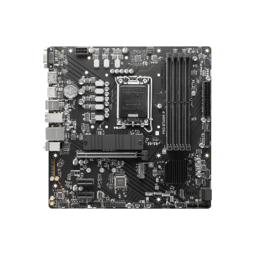 MSI PRO B760M-P DDR5 Socket1700, Intel B760, 4xDDR5, PCI-Ex16, 4SATA3, 7.1-ch, GLAN, 3 USB 3.2, 1 USB Type-C, VGA, HDMI, DP, mATX, RTL