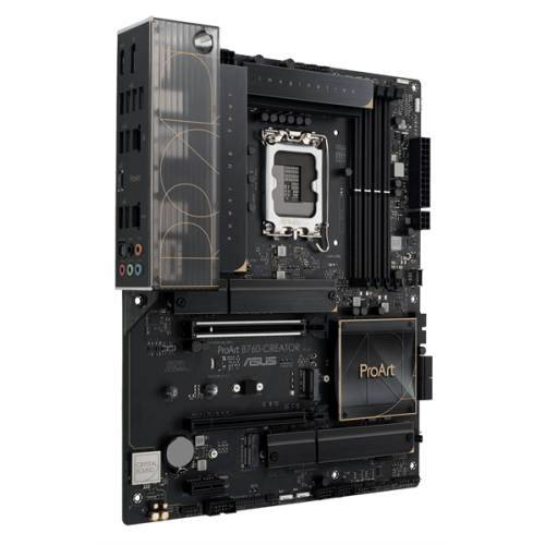 ASUS PROART B760-CREATOR, LGA1700, B760, 4*DDR5, HDMI+DP, 4xSATA3 + RAID, 3xM2, Audio, Gb LAN, USB 3.2, USB 2.0, ATX; 90MB1F20-M0EAY0