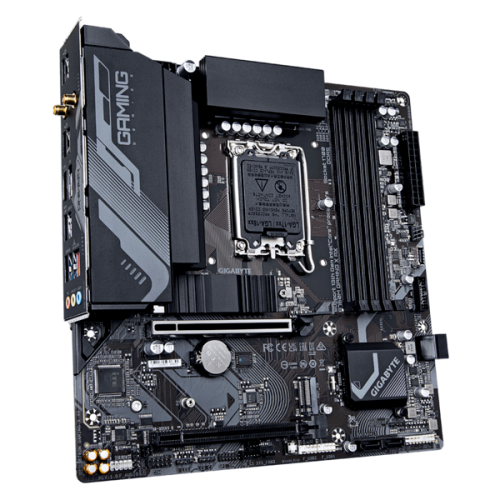 GIGABYTE B760M GAMING X AX, LGA1700, B760, 4*DDR5, DP+HDMI,  4 SATA 6 Гб/с, M2, Audio, Gb LAN, USB 3.2, USB 2.0, Type-C, COM*1 port, mATX