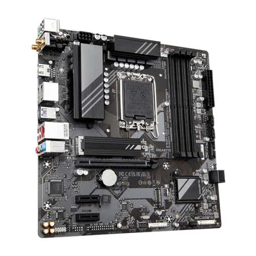 GIGABYTE B760M DS3H AX, LGA1700, B760, 4*DDR5, DP+HDMI,  4 SATA 6 Гб/с, M2, Audio, Gb LAN, USB 3.2, USB 2.0, Type-C, COM*1 port, mATX