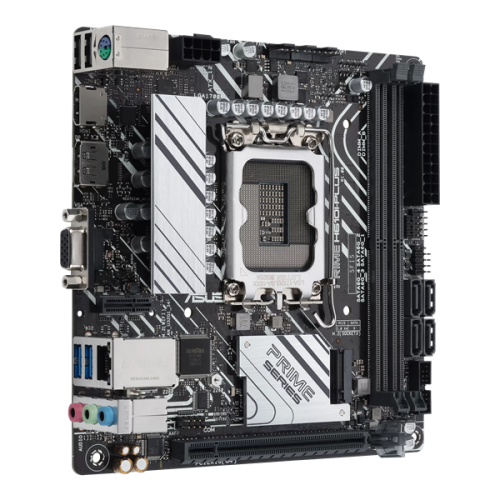 ASUS PRIME H610I-PLUS-CSM, LGA1700, B610, 2*DDR5, VGA+DP+HDMI, SATA 6.0, M.2, USB 3.2, USB 2.0,  mITX; 90MB1GB0-M0EAYC