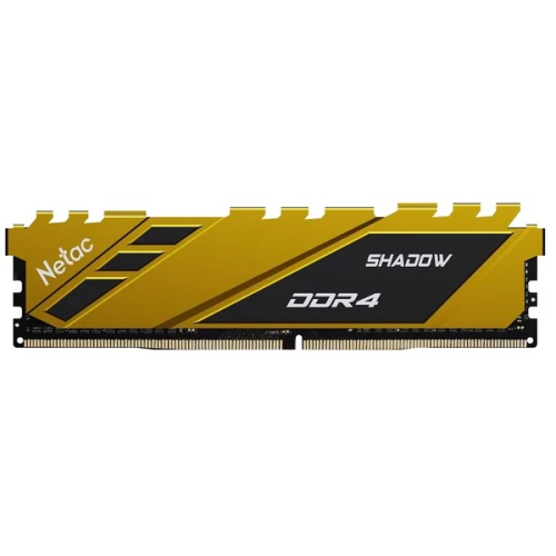 Netac Shadow 8GB DDR4-3600 C18 Yellow Memory module (DIMM)