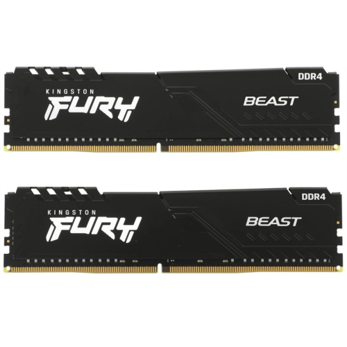 Kingston 64GB 3200MHz DDR4 CL16 DIMM (Kit of 2) FURY Beast Black