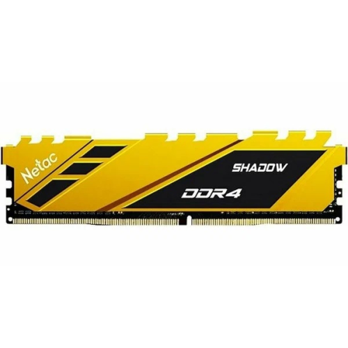 Netac Shadow 16GB DDR4-2666 C19 Yellow Memory module (DIMM)