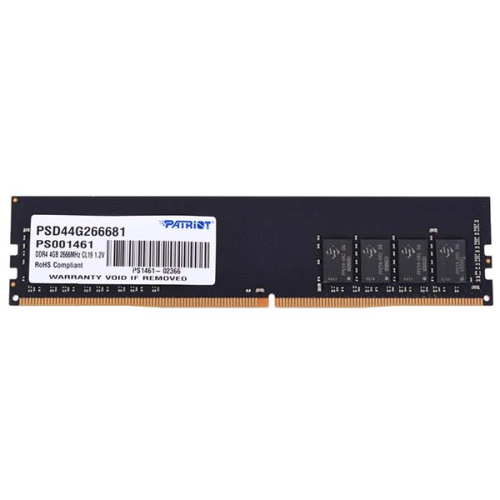Patriot SL DDR4 4GB 2666MHz UDIMM , 512X8, 1*4GB, 19-19-19-43