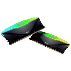 Apacer  DDR4  32GB  3600MHz DIMM NOX RGB Black Gaming Memory (PC4-28800) CL18 1.35V Kit (2x16GB) Intel XMP 2.0, Heat Sink (Retail) 1024*8  3 years (AH4U32G36C25YNBAA-2)