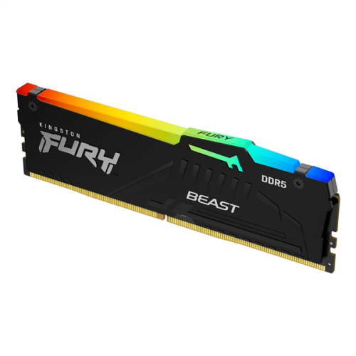 Kingston 16GB 5200MT/s DDR5 CL40 DIMM FURY Beast RGB XMP