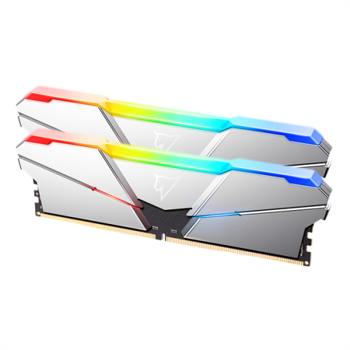 Netac Shadow RGB 32GB (2x16GB) DDR5-5600 (PC5-44800) C40 Silver 40-40-40-77 1.2V XMP Dual DIMM Kit