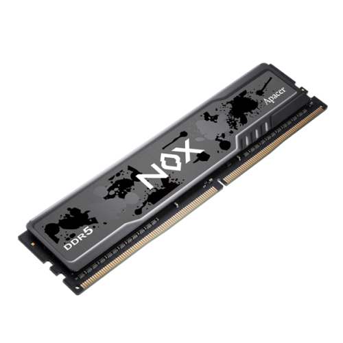 Apacer  DDR5  16GB  5600MHz DIMM NOX Black Gaming Memory (PC5-44800) CL40 1.25V (Retail) 2048*8  Heat Sink (Retail) 3 years (AH5U16G56C522MBAA-1)