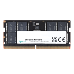 Apacer  DDR5  16GB  4800MHz SO-DIMM (PC5-38400) CL40 1.1V (Retail) 2048*8  3 years (AS16GHB48CTBBGH/FS.16G2A.PTH)