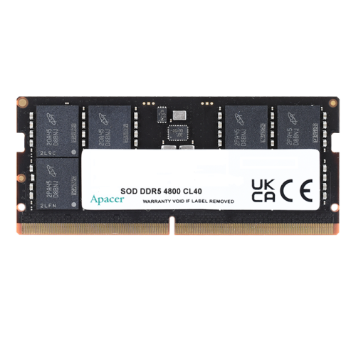 Apacer  DDR5  16GB  4800MHz SO-DIMM (PC5-38400) CL40 1.1V (Retail) 2048*8  3 years (AS16GHB48CTBBGH/FS.16G2A.PTH)