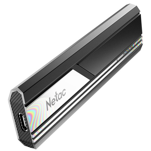 Netac ZX10 2TB USB 3.2 Gen 2 Type-C External SSD, R/W up to 1050/1050MB/s, with USB C to A cable and 10Gbps USB C to C cable 5Y wty