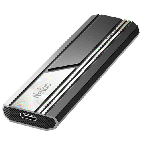 Netac ZX10 2TB USB 3.2 Gen 2 Type-C External SSD, R/W up to 1050/1050MB/s, with USB C to A cable and 10Gbps USB C to C cable 5Y wty