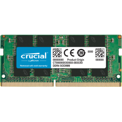 Crucial by Micron  DDR4   8GB 3200MHz SODIMM  (PC4-25600) CL22 1.2V (Retail), 1 year