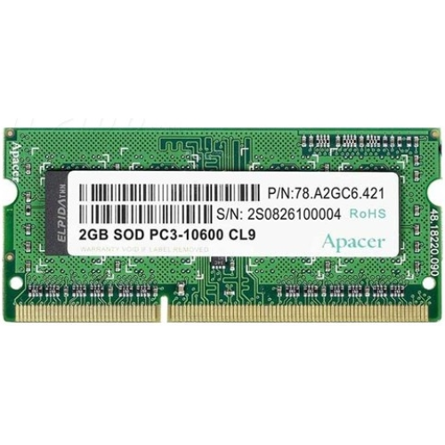 Apacer  DDR3   4GB  1600MHz SO-DIMM (PC3-12800) CL11 1.35V (Retail) 512*8  3 years (AS04GFA60CATBGJ/DV.04G2K.KAM)