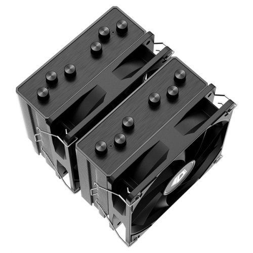 ID-COOLING SE-206-XT LGA1700/1200/115X/AM5/AM4 (8шт/кор, TDP 250W, PWM, черный, 6 тепл.трубок + медная база, 2 x FAN 120mm) RET