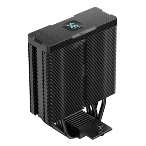 DEEPCOOL AG400 DIGITAL BK ARGB LGA1700/1200/115X/AM5/AM4 (9шт/кор, TDP 220W, PWM, ARGB Fan 120mm, 4 тепл. трубки, черный) RET