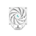 DEEPCOOL AK400 DIGITAL WH LGA1700/1200/115X/AM5/AM4 (18шт/кор, TDP 220W, PWM, Fan 120mm, 4 тепл. трубки, ARGB, белый) RET
