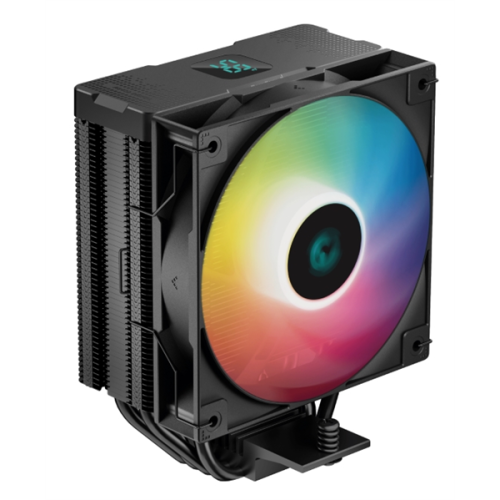 DEEPCOOL AG400 DIGITAL BK ARGB LGA1700/1200/115X/AM5/AM4 (9шт/кор, TDP 220W, PWM, ARGB Fan 120mm, 4 тепл. трубки, черный) RET