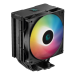 DEEPCOOL AG400 DIGITAL BK ARGB LGA1700/1200/115X/AM5/AM4 (9шт/кор, TDP 220W, PWM, ARGB Fan 120mm, 4 тепл. трубки, черный) RET