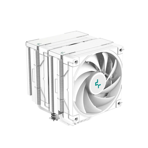 DEEPCOOL AK620 WH LGA20XX/1700/1200/115X/AM5/AM4 (8шт/кор, TDP 260W, PWM, DUAL Fan 120mm, 6 тепл. трубок, белый) RET