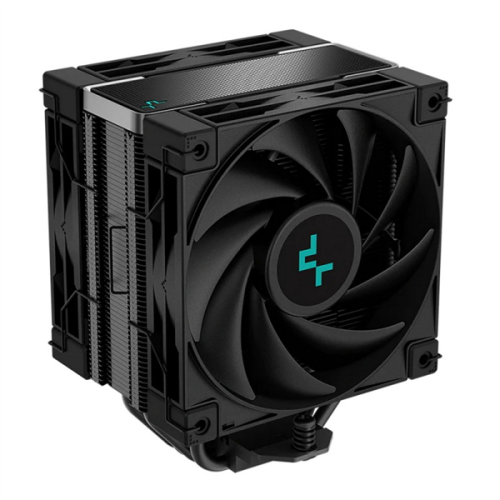 DEEPCOOL AK400 ZERO DARK PLUS LGA1700/1200/115X/AM5/AM4 (12шт/кор, TDP 220W, PWM, DUAL Fan 120mm, 4 тепл. Трубки, черный) RET