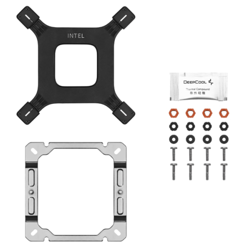 DEEPCOOL AG400 DIGITAL WH ARGB LGA1700/1200/115X/AM5/AM4 (9шт/кор, TDP 220W, PWM, ARGB Fan 120mm, 4 тепл. трубки, белый) RET