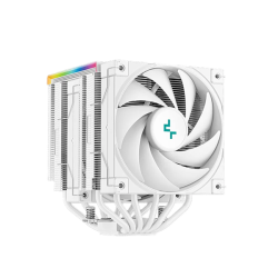DEEPCOOL AK620 DIGITAL WH LGA20XX/1700/1200/115X/AM5/AM4 (8шт/кор, TDP 260W, PWM, DUAL Fan 120mm, 6 тепл. трубок, ARGB, белый) RET