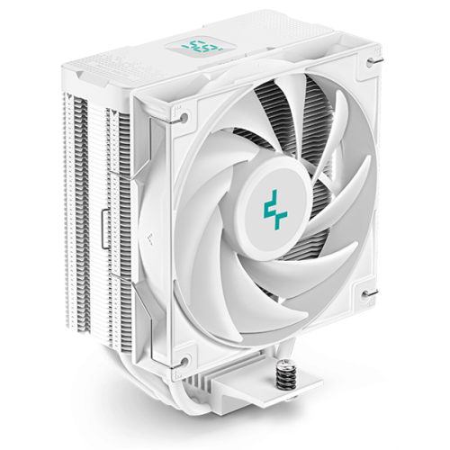 DEEPCOOL AG400 DIGITAL WH LGA1700/1200/115X/AM5/AM4 (9шт/кор, TDP 220W, PWM, Fan 120mm, 4 тепл. трубки, черный) RET