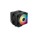 DEEPCOOL AG620 DIGITAL BK ARGB LGA1700/1200/115X/AM5/AM4 (8шт/кор, TDP 260W, PWM, DUAL Fan 120mm, 6 тепл. трубок, черный) RET