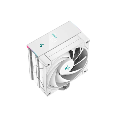 DEEPCOOL AK400 DIGITAL WH LGA1700/1200/115X/AM5/AM4 (18шт/кор, TDP 220W, PWM, Fan 120mm, 4 тепл. трубки, ARGB, белый) RET