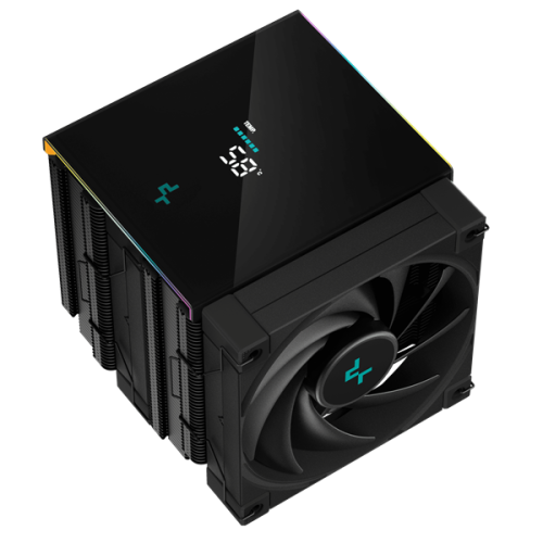 DEEPCOOL AK620 DIGITAL LGA20XX/1700/1200/115X/AM5/AM4 (8шт/кор, TDP 260W, PWM, DUAL Fan 120mm, 6 тепл. трубок, черный) RET