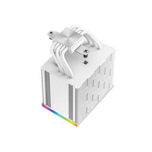 DEEPCOOL AK500 DIGITAL WH LGA20XX/1700/1200/115X/AM5/AM4 (9шт/кор, TDP 240W, PWM, Fan 120mm, 5 тепл. трубок, Copper Base, белый) RET