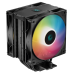 DEEPCOOL AG400 DIGITAL PLUS LGA1700/1200/115X/AM5/AM4 (9шт/кор, TDP 220W, PWM, DUAL ARGB Fan 120mm, 4 тепл. трубки, черный) RET