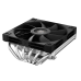DEEPCOOL AN600 LGA1700/1200/115X/AM5/AM4 низкопрофильный 67mm (18шт/кор, TDP 180W, PWM,  White LED Fan 120mm, 6 тепл. трубок, Copper Base, черный) RET