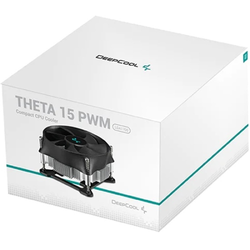 DEEPCOOL THETA 15 PWM 1700 LGA1700 низкопрофильный 52mm (64шт/кор, TDP 65W, PWM, Fan 100mm, на винтах) Color BOX