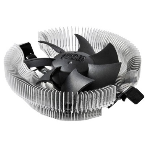 PCCooler E80 S775/115X/AM2/2+/AM3/3+/AM4/FM1/FM2/754/939/940 (72 шт/кор, TDP 65W, вент-р 80мм, 2200RPM, 22dBa) Retail Color Box