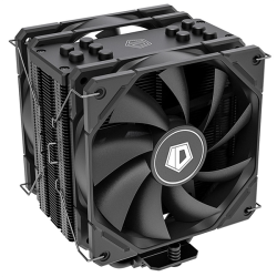 ID-COOLING SE-225-XT BLACK V2 LGA20XX/1700/1200/115X/AM5/AM4 (10шт/кор, TDP 220W, PWM, 5 тепл.трубок прямого контакта, DUAL FAN 120mm, черный) RET