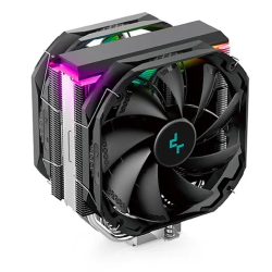 DEEPCOOL AS500 PLUS LGA20XX/1700/1200/115X/AM5/AM4 (8шт/кор, TDP 220W, PWM, ARGB Led, DUAL Fan 140mm, 5 тепл. Трубок ) RET