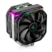 DEEPCOOL AS500 PLUS LGA20XX/1700/1200/115X/AM5/AM4 (8шт/кор, TDP 220W, PWM, ARGB Led, DUAL Fan 140mm, 5 тепл. Трубок ) RET