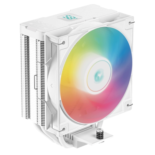DEEPCOOL AG400 DIGITAL WH ARGB LGA1700/1200/115X/AM5/AM4 (9шт/кор, TDP 220W, PWM, ARGB Fan 120mm, 4 тепл. трубки, белый) RET