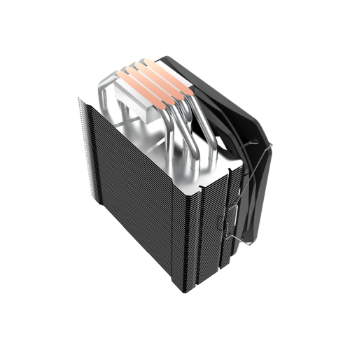 PCCooler Paladin 400 S115X/1200/1700/AM4 (20 шт/кор, TDP 200W, 130mm PWM FAN, 4 тепловые трубки 6мм, 800-1600RPM, 18-28,6dBa)