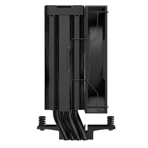 DEEPCOOL AG400 DIGITAL BK ARGB LGA1700/1200/115X/AM5/AM4 (9шт/кор, TDP 220W, PWM, ARGB Fan 120mm, 4 тепл. трубки, черный) RET